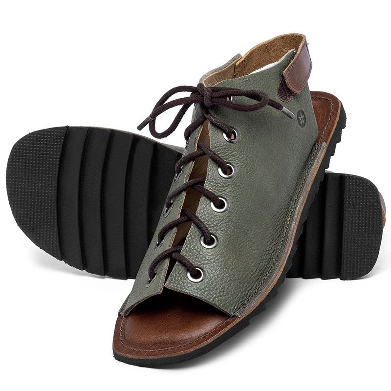 Laranja_Lima_Shoes_Sapatos_Femininos_Sandalia_Rasteira_Flat_em_Couro_Verde_-_Codigo_-_141300_2