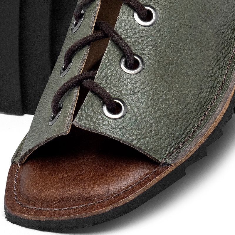 Laranja_Lima_Shoes_Sapatos_Femininos_Sandalia_Rasteira_Flat_em_Couro_Verde_-_Codigo_-_141300_6