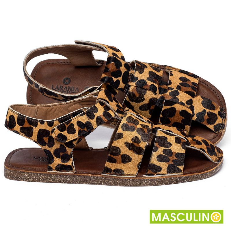 Laranja_Lima_Shoes_Sapatos_Masculinos_Rasteira_em_Couro_Onca_-_Codigo_-_141327_1