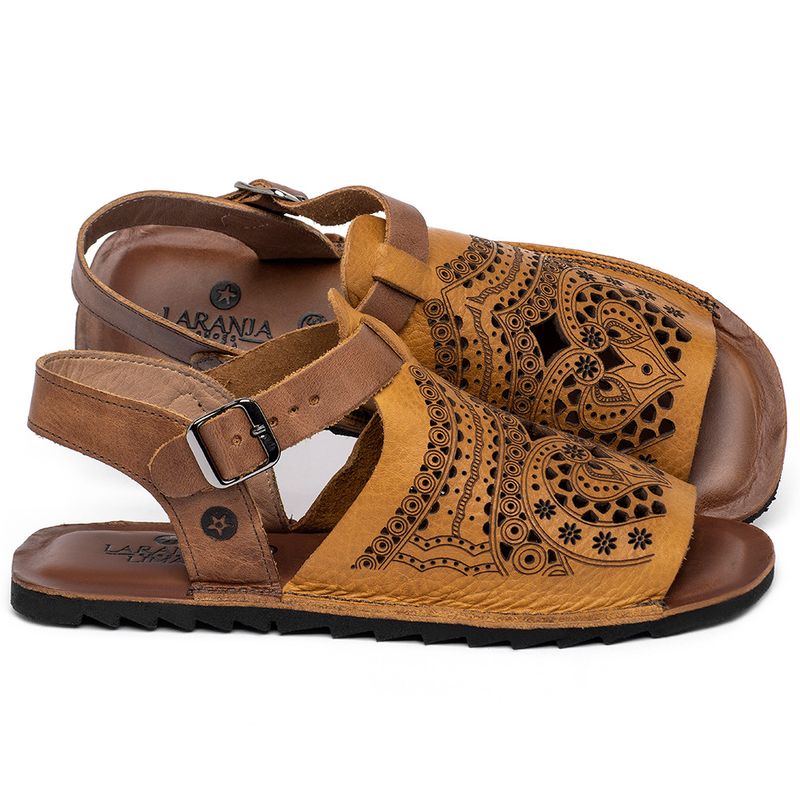 Laranja_Lima_Shoes_Sapatos_Femininos_Sandalia_Rasteira___Flat_em_Couro_Amarelo_-_Codigo_-_141330_1