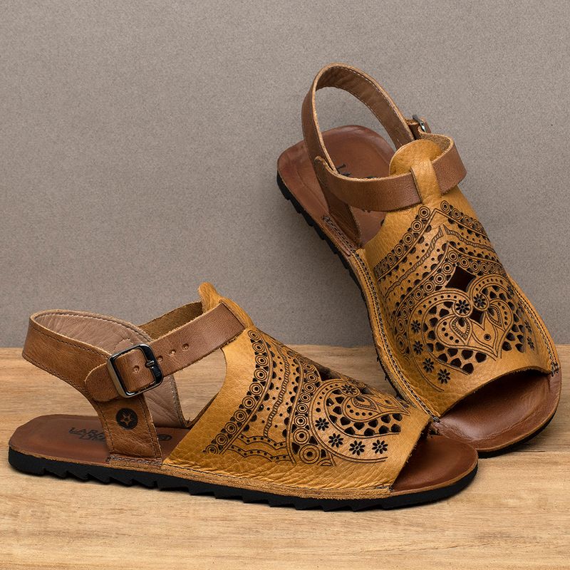 Laranja_Lima_Shoes_Sapatos_Femininos_Sandalia_Rasteira___Flat_em_Couro_Amarelo_-_Codigo_-_141330_3