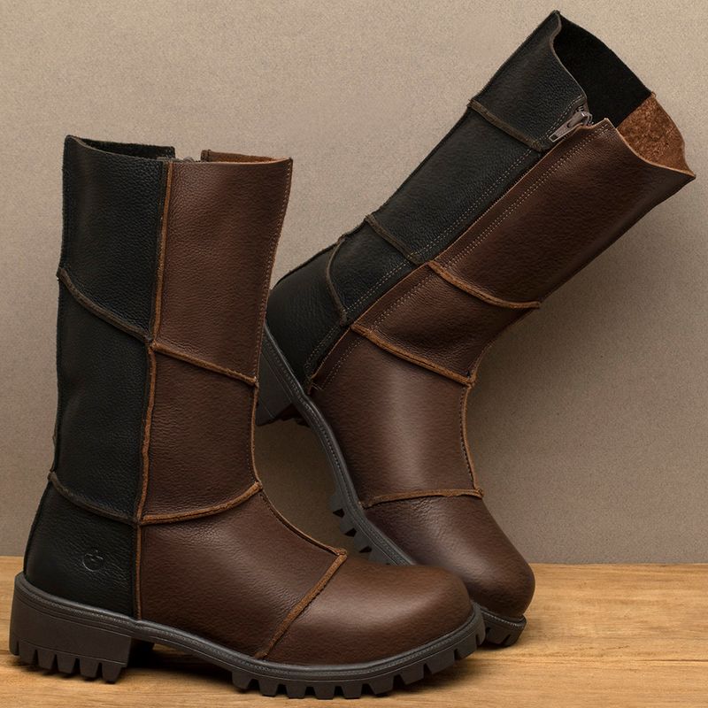 Laranja_Lima_Shoes_Sapatos_Femininos_Bota___Cano_Medio_Salto_de_4_cm_em_Couro_Marrom_-_Codigo_-_137247_3