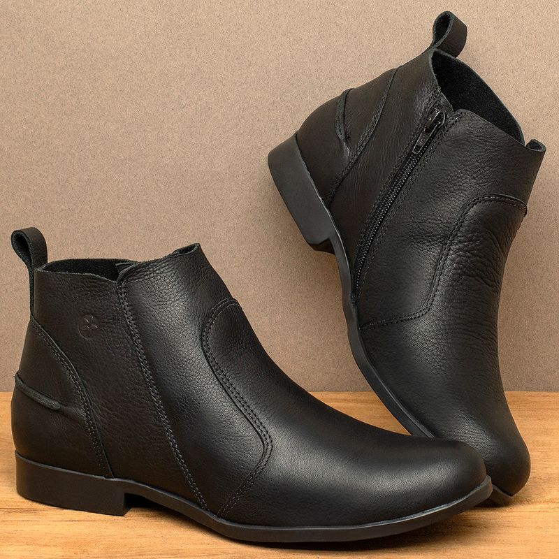 Laranja_Lima_Shoes_Sapatos_Femininos_Bota___Cano_Curto_em_Couro_Preto_-_Codigo_-_137244_3