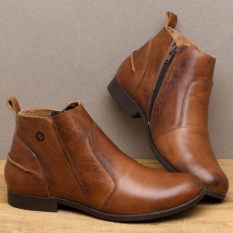 Laranja_Lima_Shoes_Sapatos_Femininos_Bota___Cano_Curto_em_Couro_Marrom_-_Codigo_-_137244_3