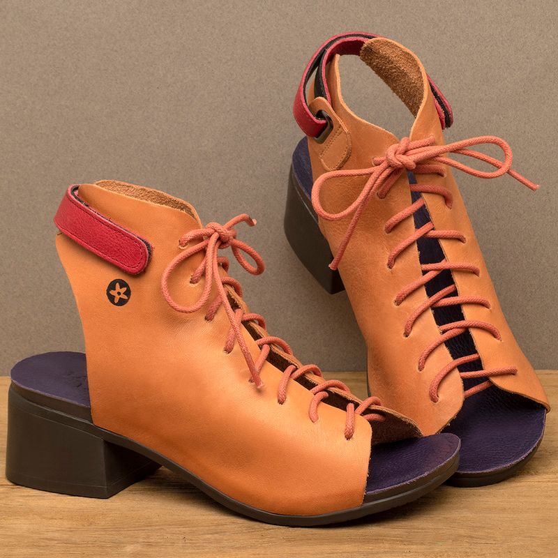Laranja_Lima_Shoes_Sapatos_Femininos_Sandalia___Boho_Salto_de_4_cm_em_Couro_Laranja_-_Codigo_-_137350_3