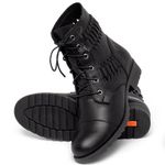 Laranja_Lima_Shoes_Sapatos_Femininos_Bota___Cano_Curto_em_Couro_Preto_-_Codigo_-_56080_2