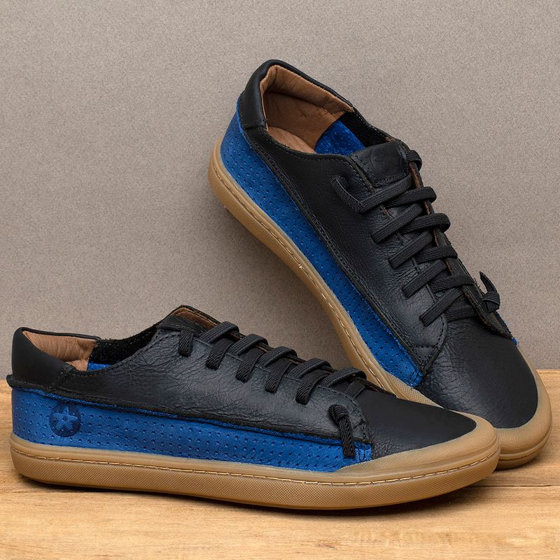 Laranja_Lima_Shoes_Sapatos_Femininos_Tenis___Cano_Baixo_em_Couro_Preto_-_Codigo_-_139077_3