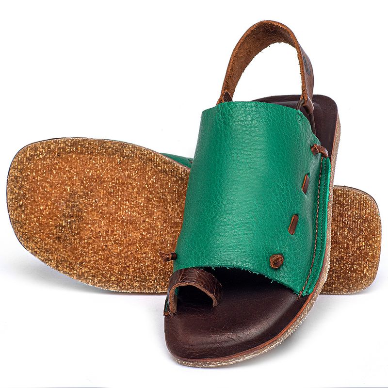 Laranja_Lima_Shoes_Sapatos_Femininos_Sandalia_Rasteira___Flat_em_Couro_Verde_-_Codigo_-_141154_2
