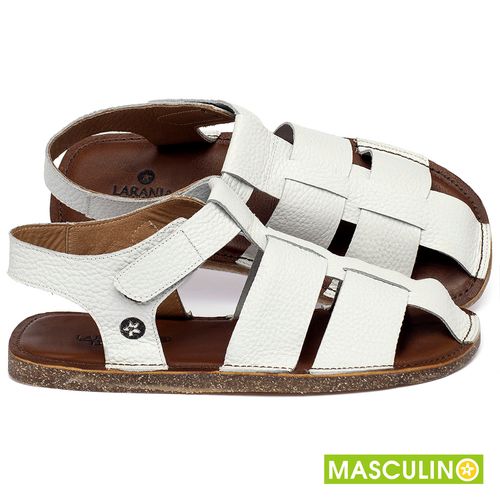Rasteira em Couro Off-White - Codigo - 141238