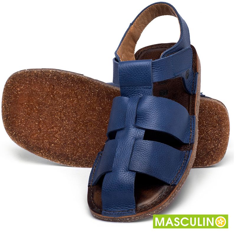 Laranja_Lima_Shoes_Sapatos_Masculinos_Rasteira_em_Couro_Azul_-_Codigo_-_141238_2