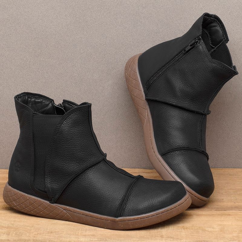 Laranja_Lima_Shoes_Sapatos_Femininos_Tenis___Cano_Alto_em_Couro_Preto_-_Codigo_-_155004_3