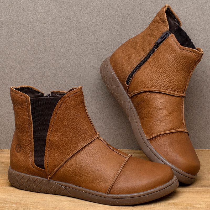 Laranja_Lima_Shoes_Sapatos_Femininos_Tenis___Cano_Alto_em_Couro_Caramelo_-_Codigo_-_155004_3