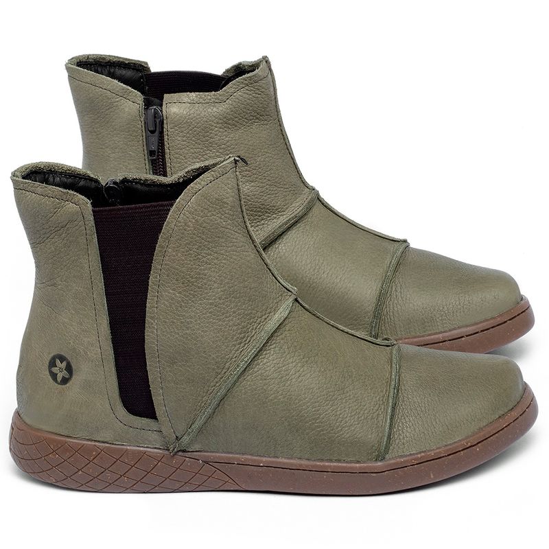Laranja_Lima_Shoes_Sapatos_Femininos_Tenis___Cano_Alto_em_Couro_Musgo_-_Codigo_-_155004_1