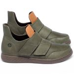 Laranja_Lima_Shoes_Sapatos_Femininos_Tenis___Cano_Baixo_em_Couro_Musgo_-_Codigo_-_155003_1