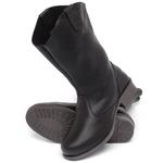 Laranja_Lima_Shoes_Sapatos_Femininos_Bota___Cano_Curto_Salto_de_3_cm_em_Couro_Preto_-_Codigo_-_141082_2