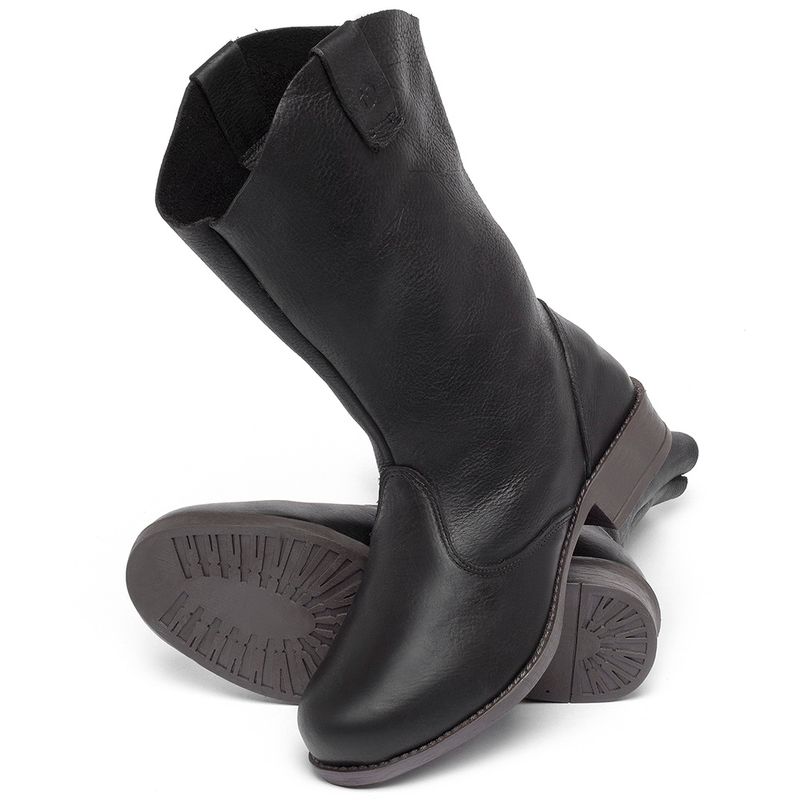 Laranja_Lima_Shoes_Sapatos_Femininos_Bota___Cano_Curto_Salto_de_3_cm_em_Couro_Preto_-_Codigo_-_141082_2