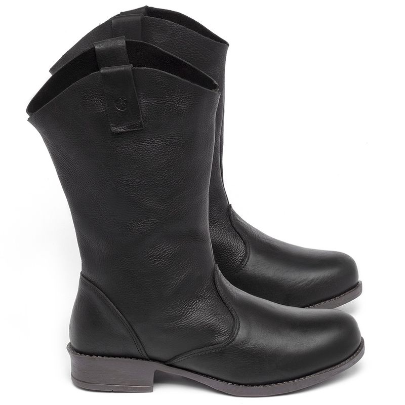 Laranja_Lima_Shoes_Sapatos_Femininos_Bota___Cano_Curto_Salto_de_3_cm_em_Couro_Preto_-_Codigo_-_141082_3