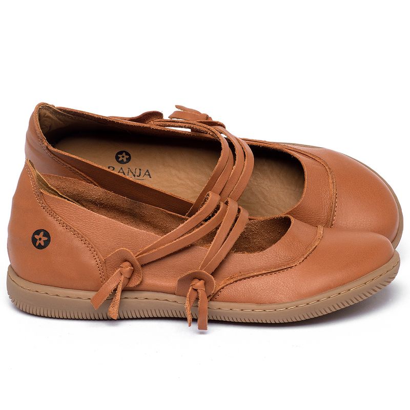 Laranja_Lima_Shoes_Sapatos_Femininos_Sapatilha___Bico_Redondo_em_Couro_Laranja_-_Codigo_-_137267_1