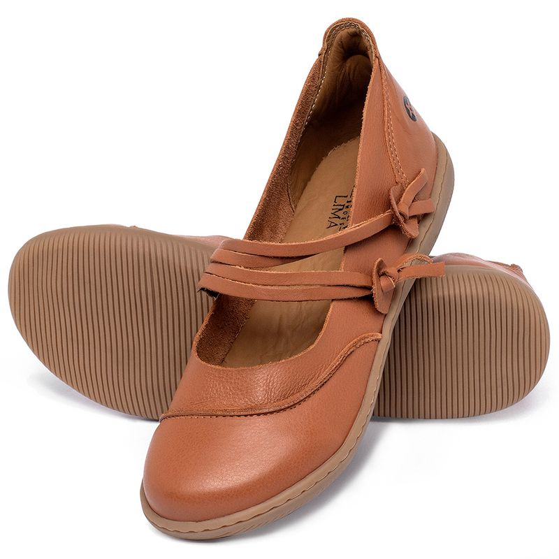 Laranja_Lima_Shoes_Sapatos_Femininos_Sapatilha___Bico_Redondo_em_Couro_Laranja_-_Codigo_-_137267_2