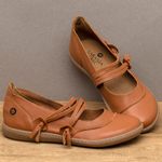 Laranja_Lima_Shoes_Sapatos_Femininos_Sapatilha___Bico_Redondo_em_Couro_Laranja_-_Codigo_-_137267_3
