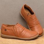 Laranja_Lima_Shoes_Sapatos_Femininos_Tenis___Cano_Baixo_em_Couro_Laranja_-_Codigo_-_137412_3