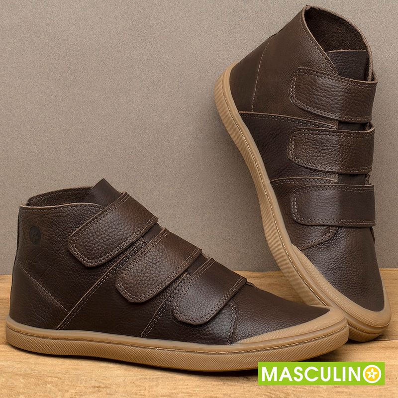 Laranja_Lima_Shoes_Sapatos_Masculinos_Tenis_Masculino___Cano_Alto_em_Couro_Cafe_-_Codigo_-_141090_3