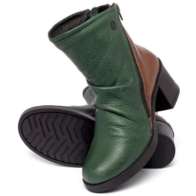 Laranja_Lima_Shoes_Sapatos_Femininos_Bota___Cano_Medio_Salto_de_5_cm_em_Couro_Bicolor_-_Codigo_-_141244_2