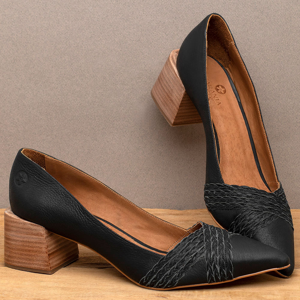 Scarpin bico hot sale fino