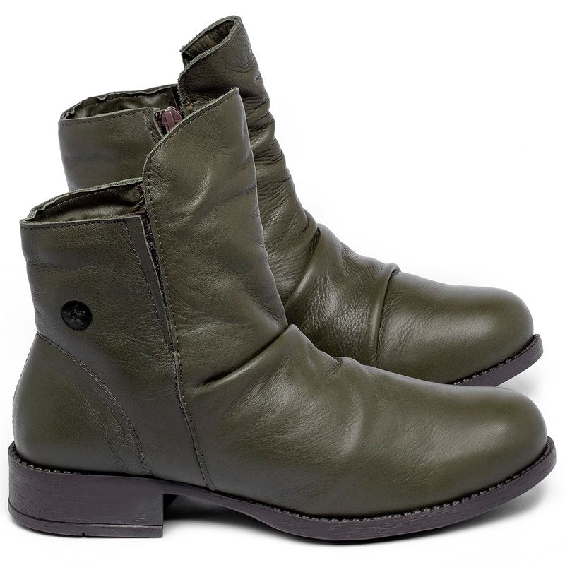 Laranja_Lima_Shoes_Sapatos_Femininos_Bota___Cano_Curto_Salto_de_3_cm_em_Couro_Musgo_-_Codigo_-_141255_1