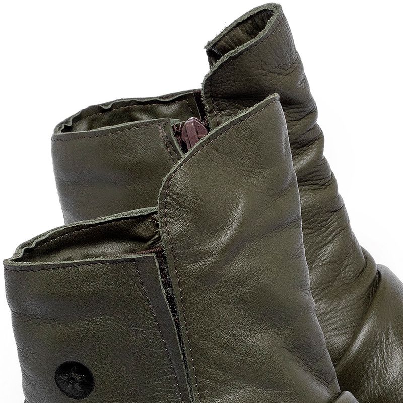Laranja_Lima_Shoes_Sapatos_Femininos_Bota___Cano_Curto_Salto_de_3_cm_em_Couro_Musgo_-_Codigo_-_141255_5