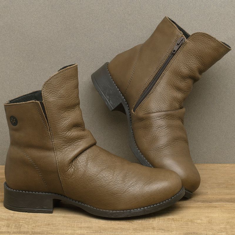 Laranja_Lima_Shoes_Sapatos_Femininos_Bota___Cano_Curto_Salto_de_3_cm_em_Couro_Caramelo_-_Codigo_-_141255_3