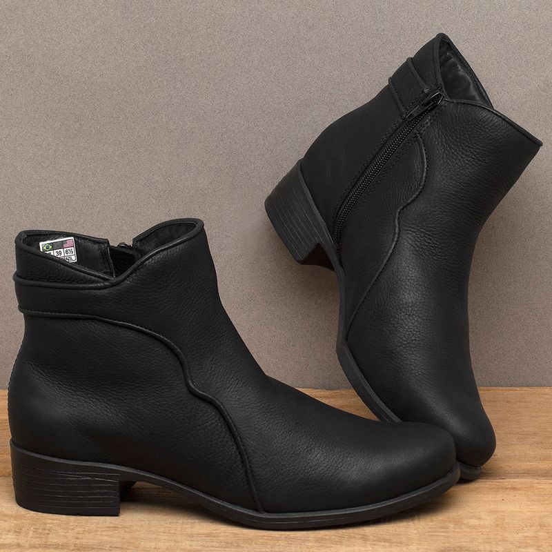 Laranja_Lima_Shoes_Sapatos_Femininos_Bota___Cano_Curto_Salto_de_3_cm_em_Couro_Preto_-_Codigo_-_139083_3